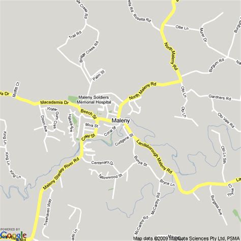 Map of Maleny, Queensland | Hotels Accommodation