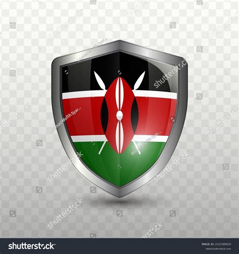 Vector Illustration Shield Flag Kenya On Stock Vector (Royalty Free ...