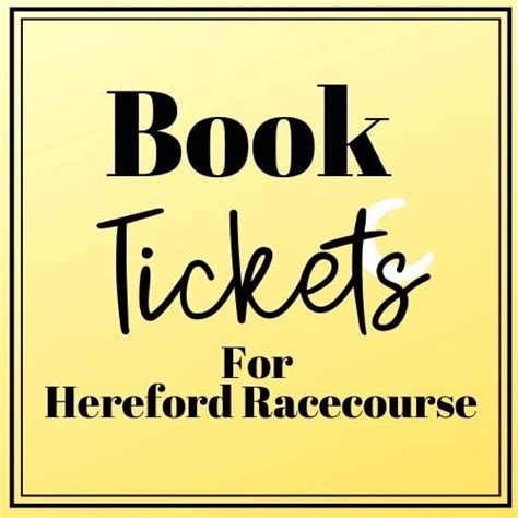 Hereford Racecourse Guide - Go Racing at Hereford - What's On Now