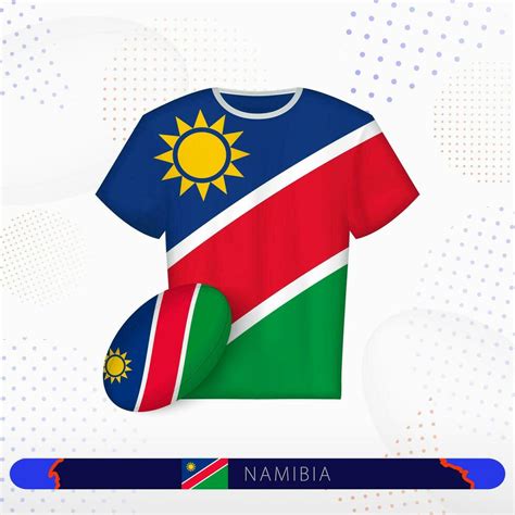 Namibia rugby jersey with rugby ball of Namibia on abstract sport background. 36350103 Vector ...