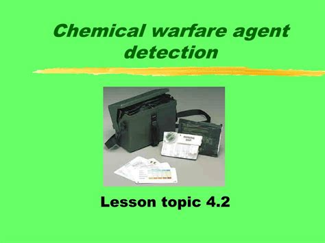 PPT - Chemical warfare agent detection PowerPoint Presentation, free download - ID:2762512