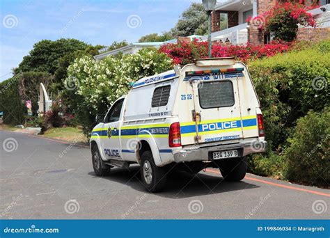 Police car in South Africa editorial stock image. Image of afrikaans ...