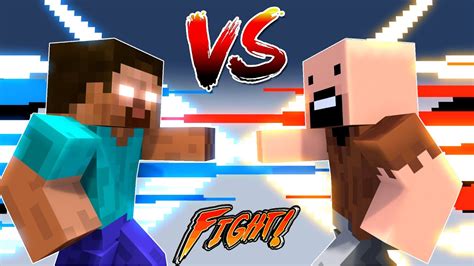 Minecraft Herobrine Vs Steve And Notch