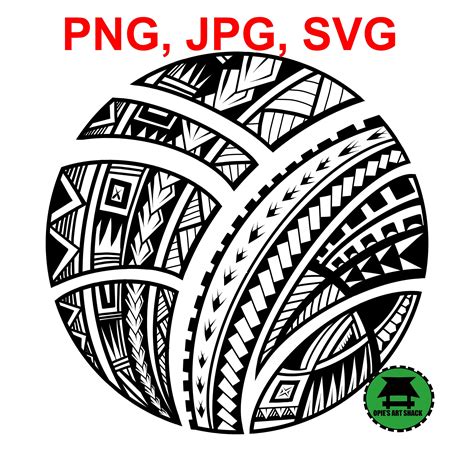 Samoan Png Circle Pattern, Island Tribal Png File, Polynesian Pattern ...