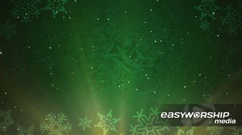 Christmas Background Snow Green by Life Scribe Media - EasyWorship Media