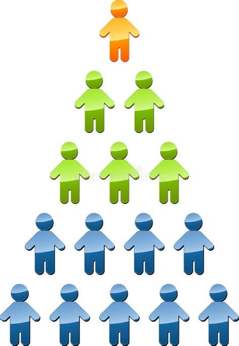 Hierarchy Management Pyramid Illustration Stock Illustration - Image: 20723764