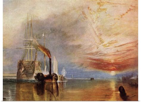 Poster Print Wall Art entitled The Fighting Temeraire By J.M.W. Turner, From The | eBay