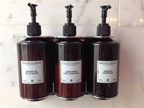 shower dispenser | Shampoo dispenser, Bathroom design inspiration, Hotel toiletries