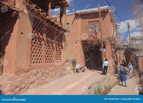 Old Traditional Building Along the Street of Abyaneh Village Iran ...