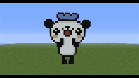 minecraft pixel art tutorial 70: Panda - YouTube