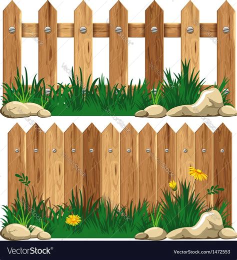 Wooden fence and grass. Download a Free Preview or High Quality Adobe Illustrator Ai, EPS, PDF ...