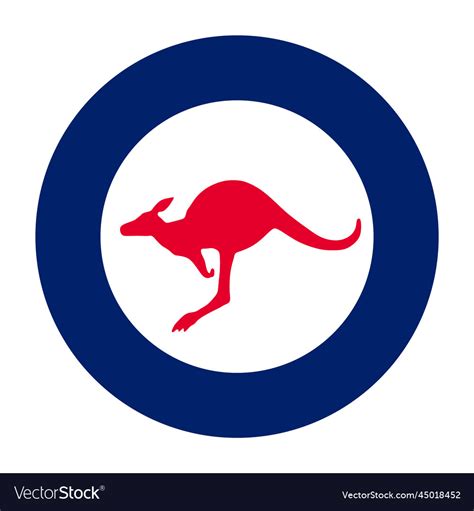 Australian air force emblem flag Royalty Free Vector Image