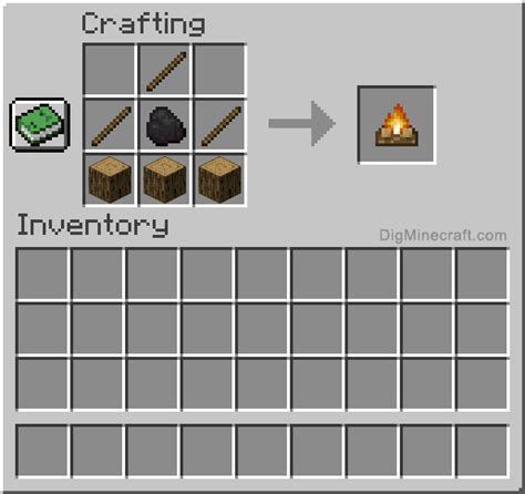 How to make a Campfire in Minecraft