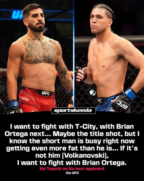 Ilia topuria on his next opponent. : r/MMA