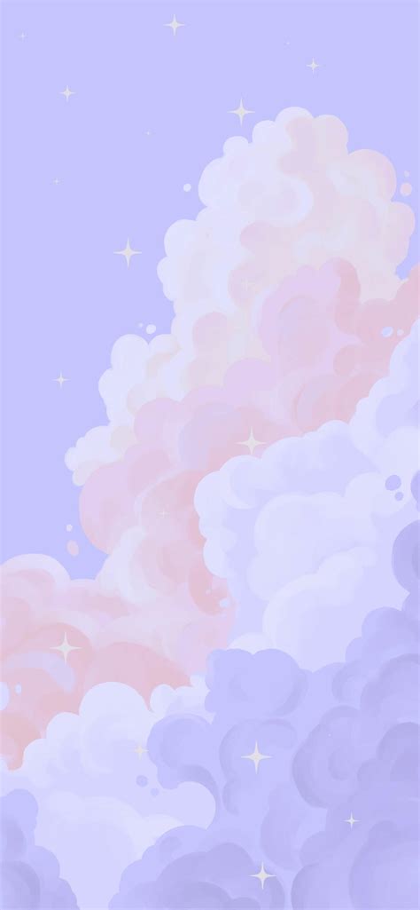 🔥 Free Download Aesthetic Clouds Purple Wallpaper Iphone by ...