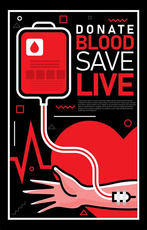 Blood Donation Poster 2479381 Vector Art at Vecteezy