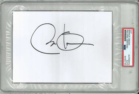 PRESIDENT BARACK OBAMA SIGNED CUT SIGNATURE PSA DNA 84482165 POTUS 44 ...