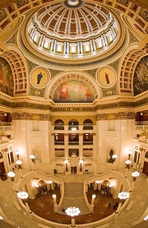 Pennsylvania State Capitol Dome And Rotunda Photograph by Frank Tozier