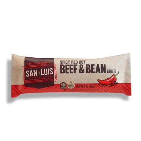 Spicy Red Hot Beef & Bean Burrito - E.A. Sween Company