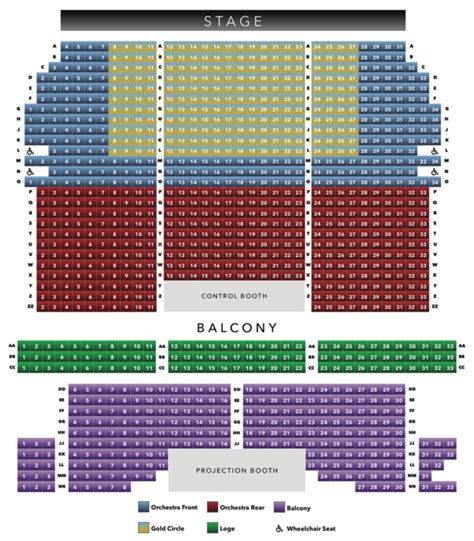 Seating Chart - Riviera Theatre