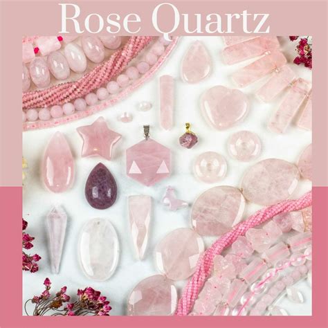 Rose Quartz Beads and Pendants