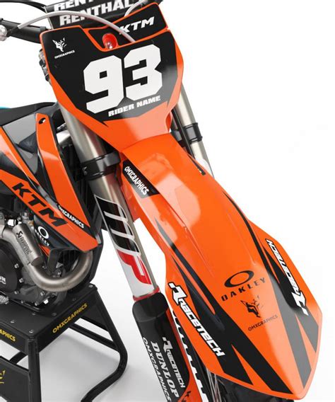 Custom KTM Graphics Kit 'CORE 2' – OMXGraphics - Pro Rider Quality