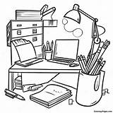 Office Supplies Coloring Page  Pagescom sketch template