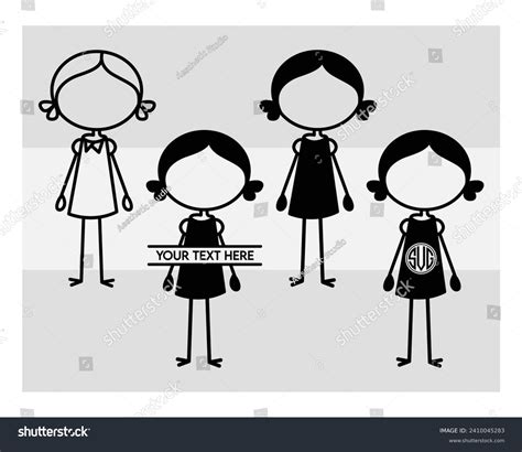 Stick Family Silhouette Stick Family Stick Stock Vector (Royalty Free) 2410045283 | Shutterstock