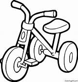 Toddler Tricycle Coloring Page  ColoringAll sketch template
