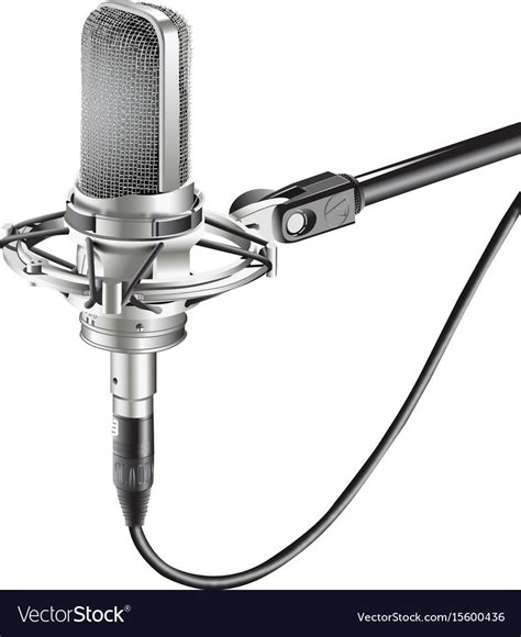 Studio microphone for recording Royalty Free Vector Image