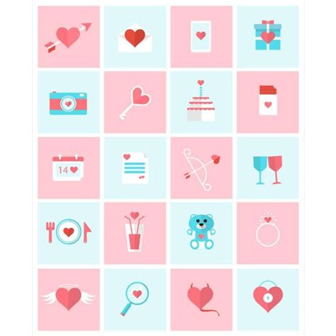 Love icons pack.ai Royalty Free Stock SVG Vector