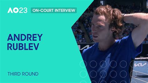 Andrey Rublev On-Court Interview | Australian Open 2023 Third Round ...