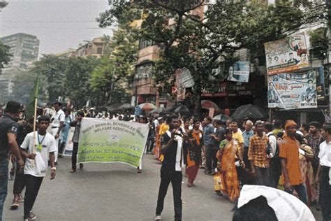 Kolkata Traffic Amid Adivasi Protest | Road Jam in north and central kolkata due to adivasi ...