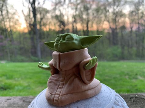 Grogu Aka Baby Yoda the child meditating on Jedi Stone | Etsy