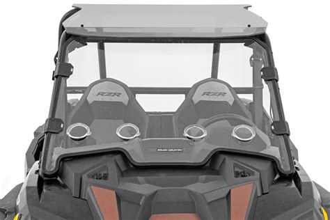 Vented Full Windshield | Scratch Resistant | Polaris RZR 4WD (20-21 ...