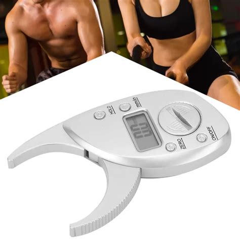 BODY FAT CALIPER Chart Body Mass Measuring Skinfold Tester Fitness ...