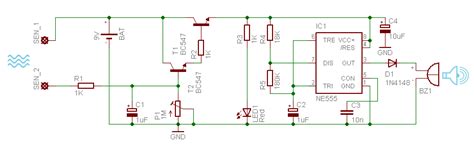 Basement Flood Alarm Circuit - ElectroSchematics.com