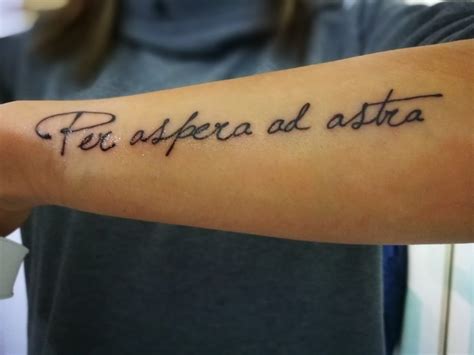 Per aspera ad astra tattoo