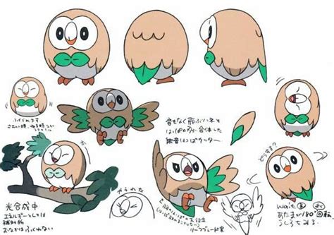 Rowlet design | Pokemon alola, Pokemon sketch, Pokemon