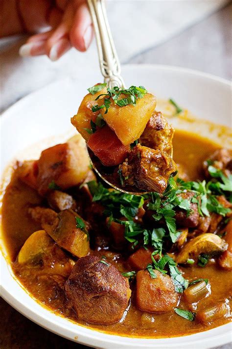 serve lamb and potato stew warm with parsley. | Lamb stew recipes, Stew recipes, Vegetable soup ...