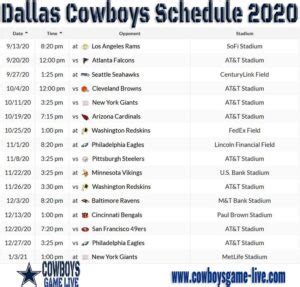 How to watch Dallas Cowboys Game Live Stream Online