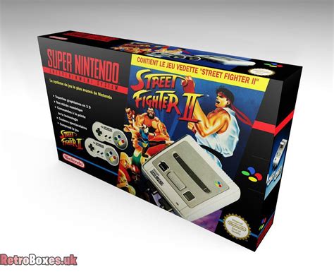 Nintendo SNES Console Box (empty box) faithful reproduction