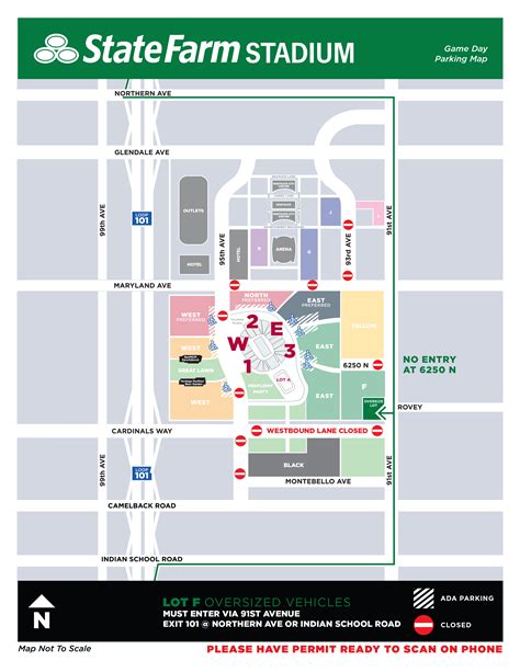 State Farm Stadium Parking Map - Clemmy Cassandry