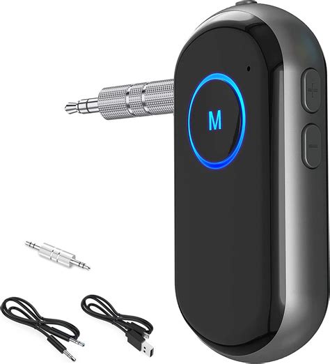 AUX Bluetooth 2 in 1 Bluetooth 5.0 Transmitter Receiver Wireless 3.5mm Audio Bluetooth Adapter ...