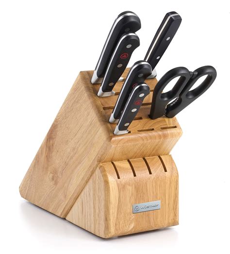 WÜSTHOF Classic Seven Piece Knife Block Set | 7-Piece German Knife Set ...