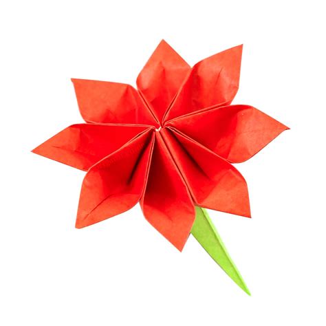 How To Fold An 8 Petal Origami Flower - Folding Instructions - Origami Guide