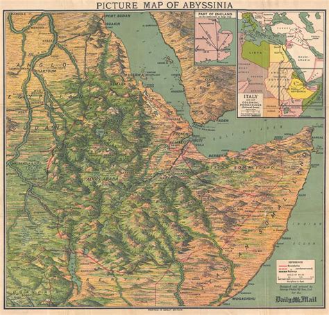 Picture Map of Abyssinia.: Geographicus Rare Antique Maps