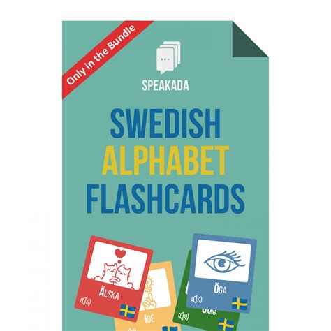 Learn Swedish Alphabet Pronunciation Flashcards | SPEAKADA