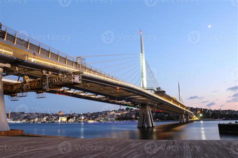 Golden Horn Metro Bridge in Istanbul, Turkey 10293870 Stock Photo at ...