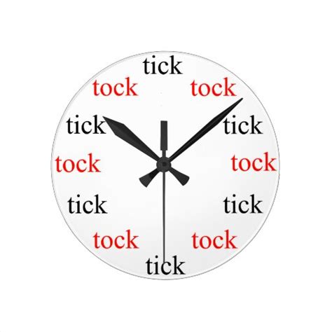 tick tock clock | Zazzle